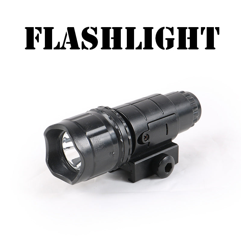 Flashlight, water bomb toy gun
