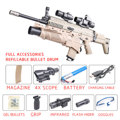 SCAR-Gel Bullet Water Bullet Toy Gun 