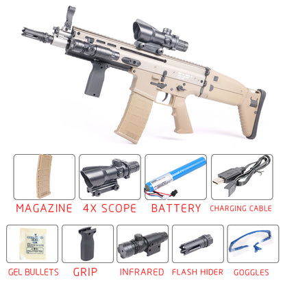 SCAR-Gel Bullet Water Bullet Toy Gun 
